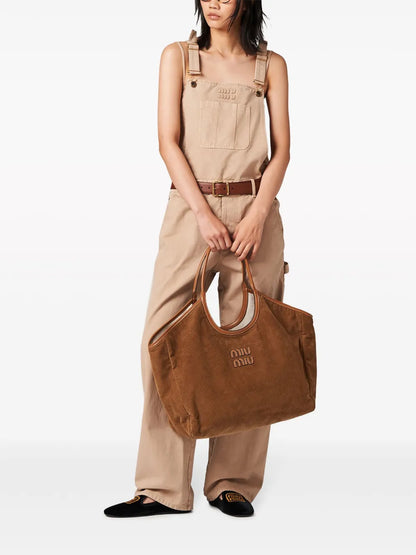 Logo-Embroidered Gabardine Dungarees