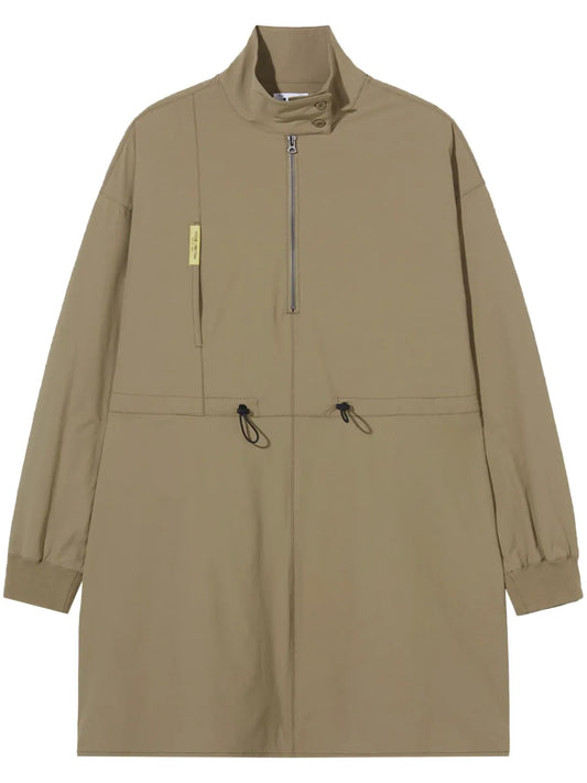 Half-Zip Drawstring Dress