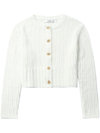 Pointelle-Knit Cardigan