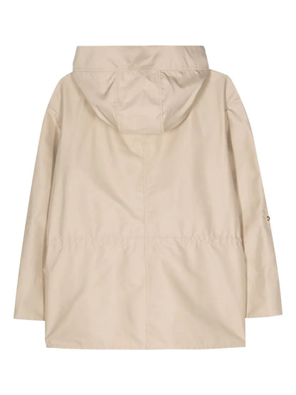 Hook-Detail Poplin Parka
