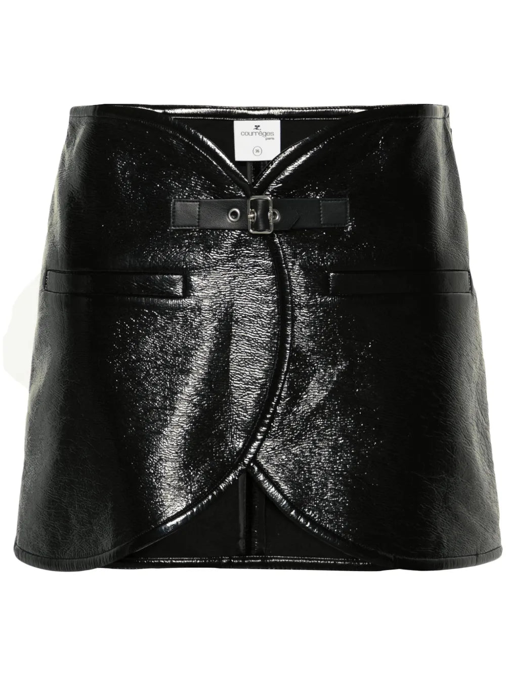 Ellipse Vinyl Mini Skirt