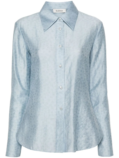 Carmen Floral-Embroidered Shirt