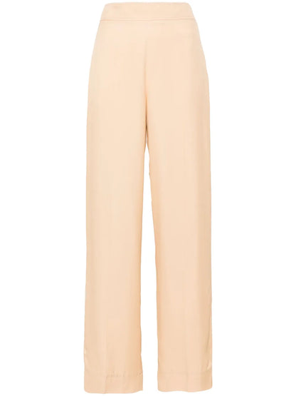 High-Waisted Straight-Leg Trousers