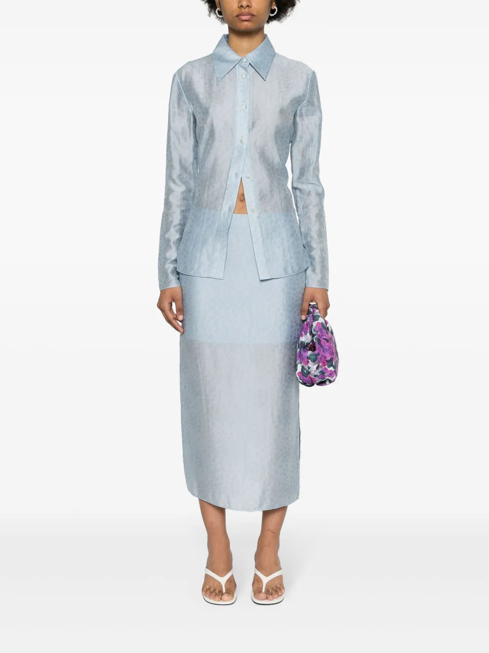 Graziela Floral-Embroidered Skirt