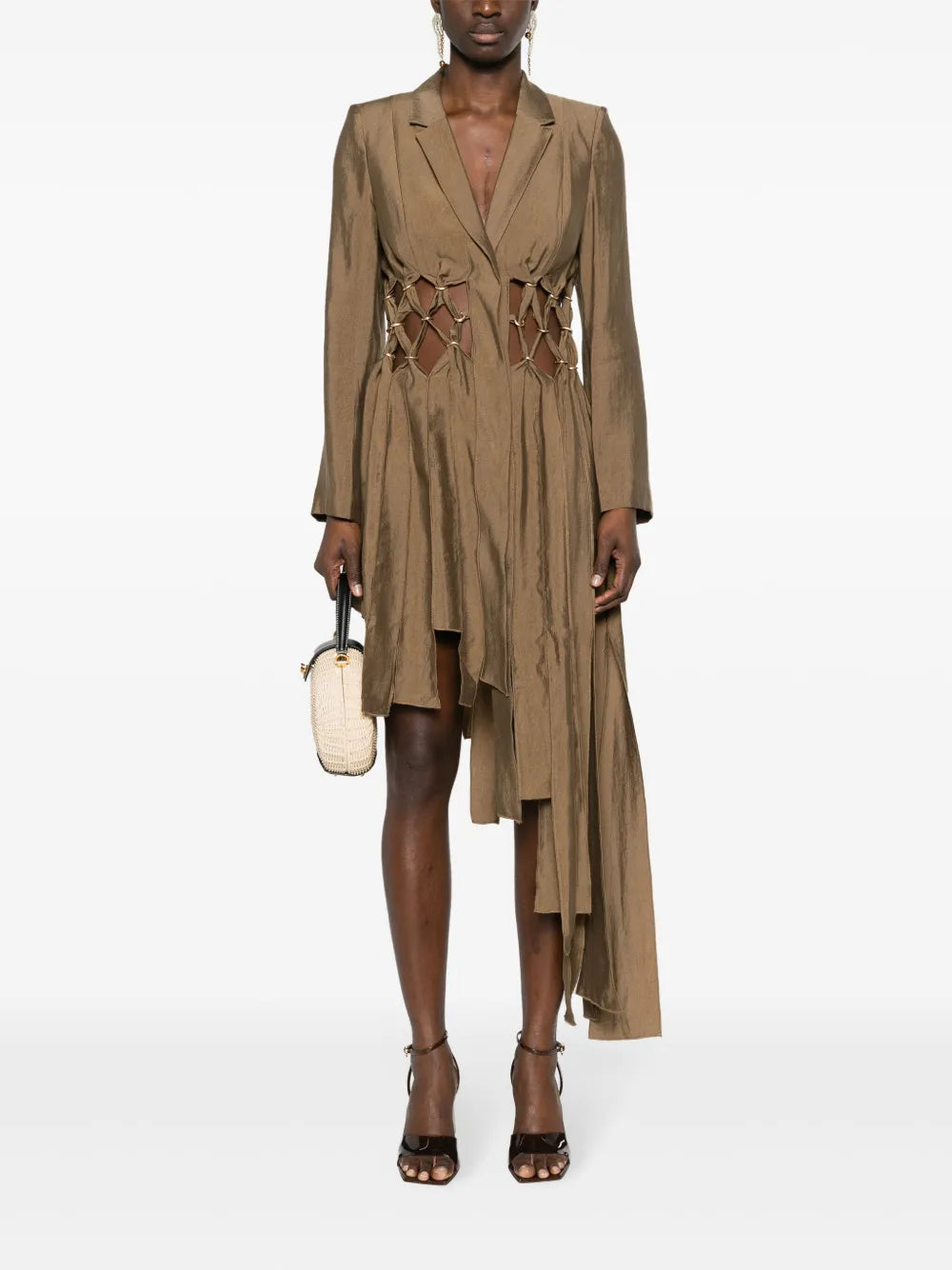 Elena Cut-Out Asymmetric Dress