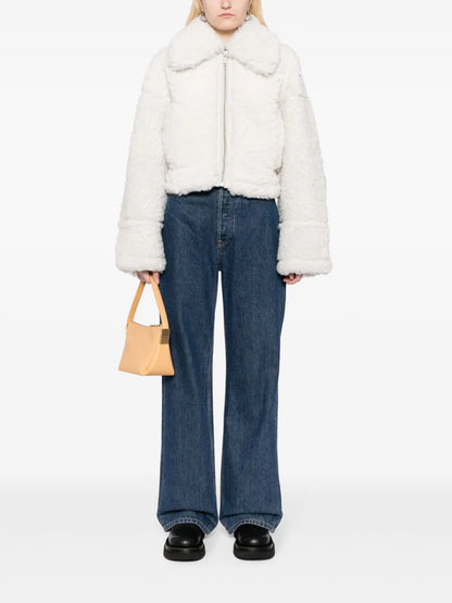 Cropped Shearling Jacket