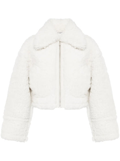 Cropped Shearling Jacket
