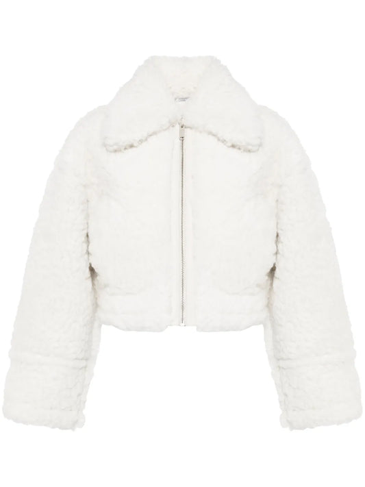 Cropped Shearling Jacket
