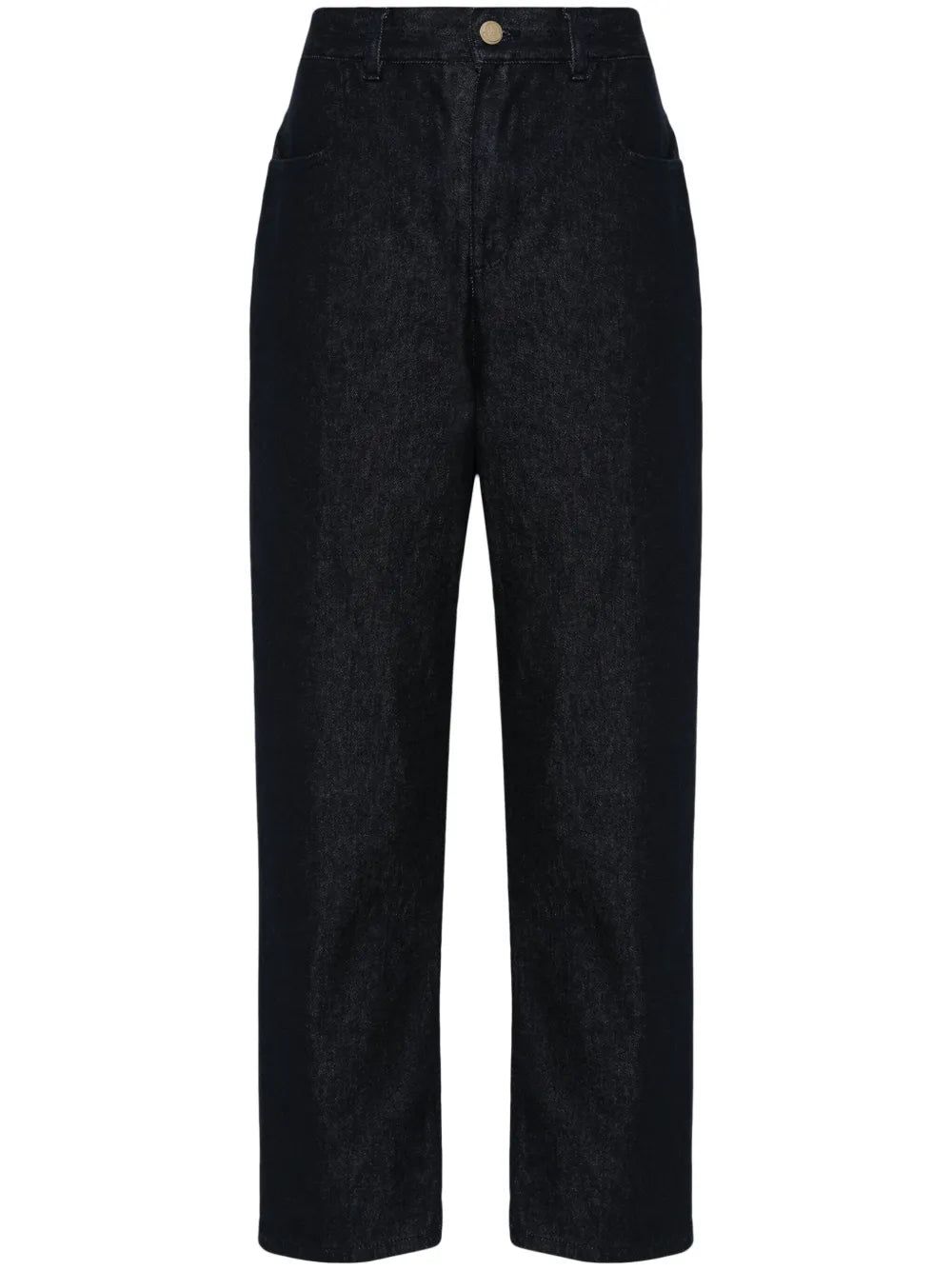 Logo-Patch Tapered-Leg Jeans