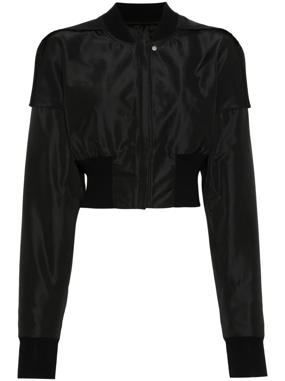 Collage Cropped Bomber Jacket