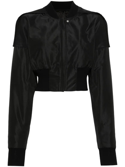 Collage Cropped Bomber Jacket