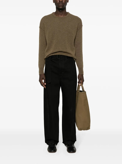 Brushed Fine-Knit Jumper