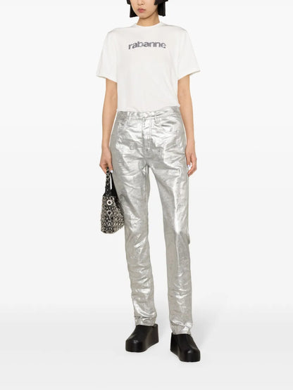 Sequined-Logo Cotton T-Shirt