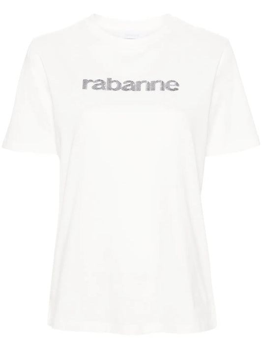 Sequined-Logo Cotton T-Shirt
