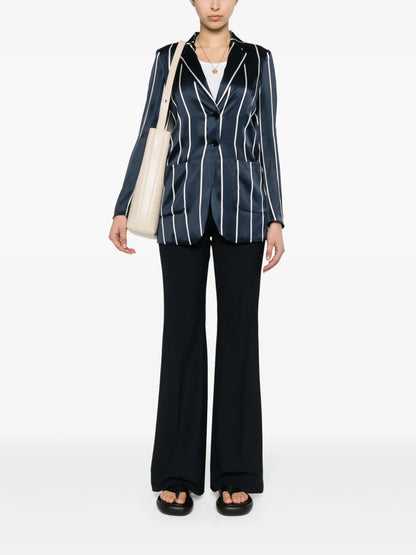 Striped Silk Blazer