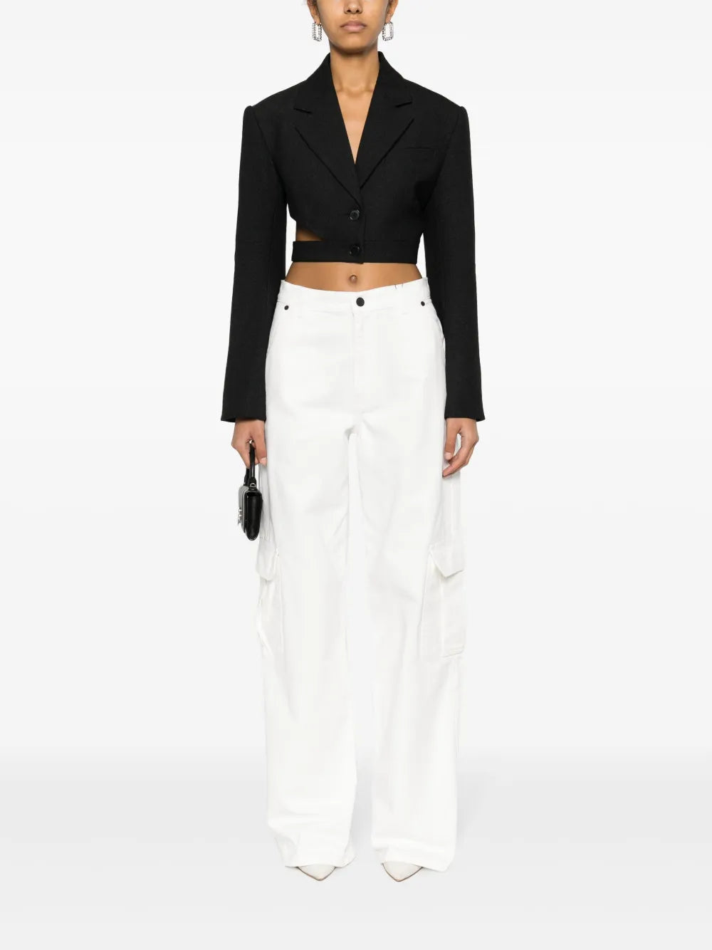 Melas High-Waisted Cargo Jeans