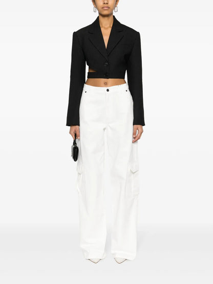 Melas High-Waisted Cargo Jeans