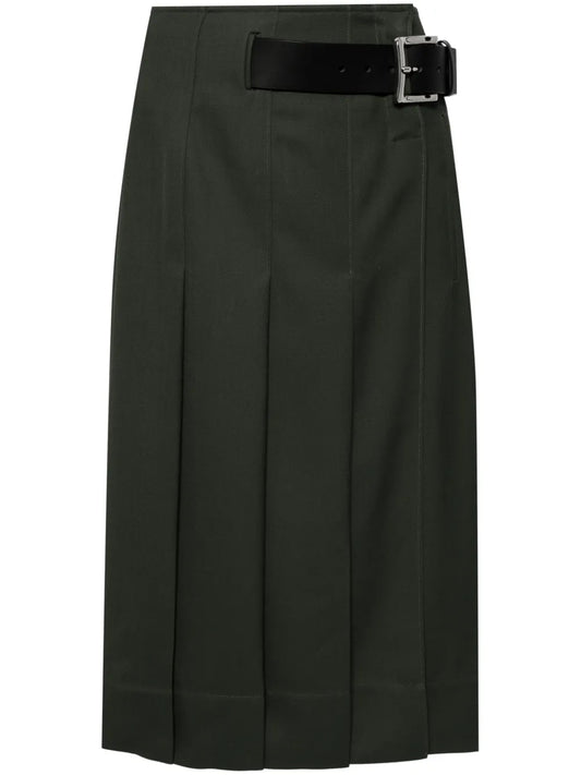High-Waist Pleated Skirt