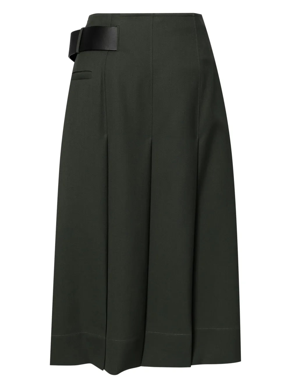 High-Waist Pleated Skirt