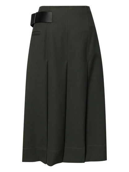 High-Waist Pleated Skirt