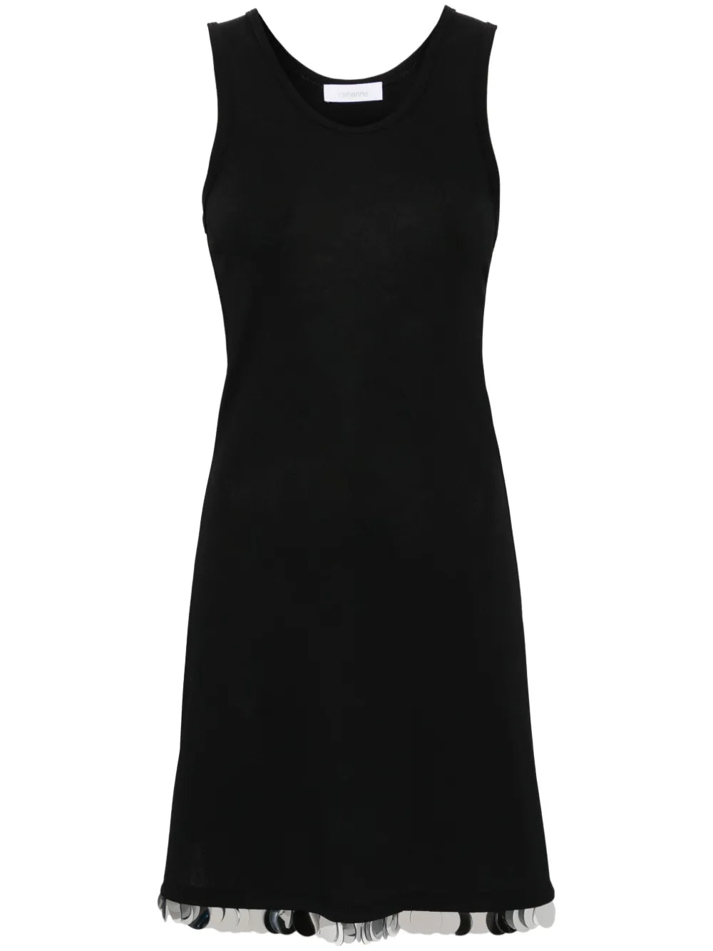 Paillete-Detail Sleeveless Minidress