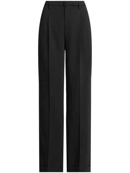 Modern Pleat-Detail Tailored Trousers