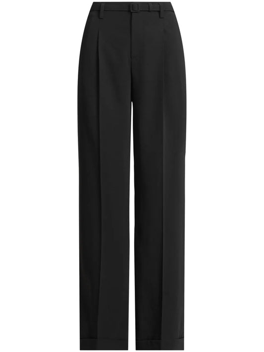 Modern Pleat-Detail Tailored Trousers