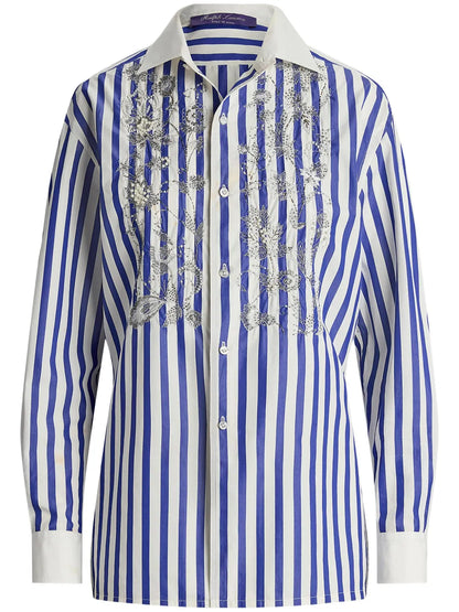 Capri Embellished Cotton Shirt