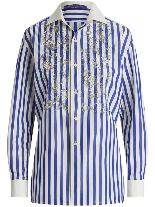 Capri Embellished Cotton Shirt