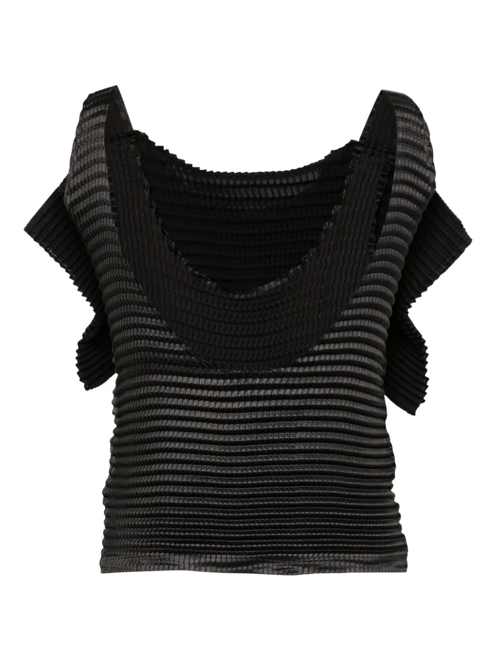 Plissé Layered Blouse