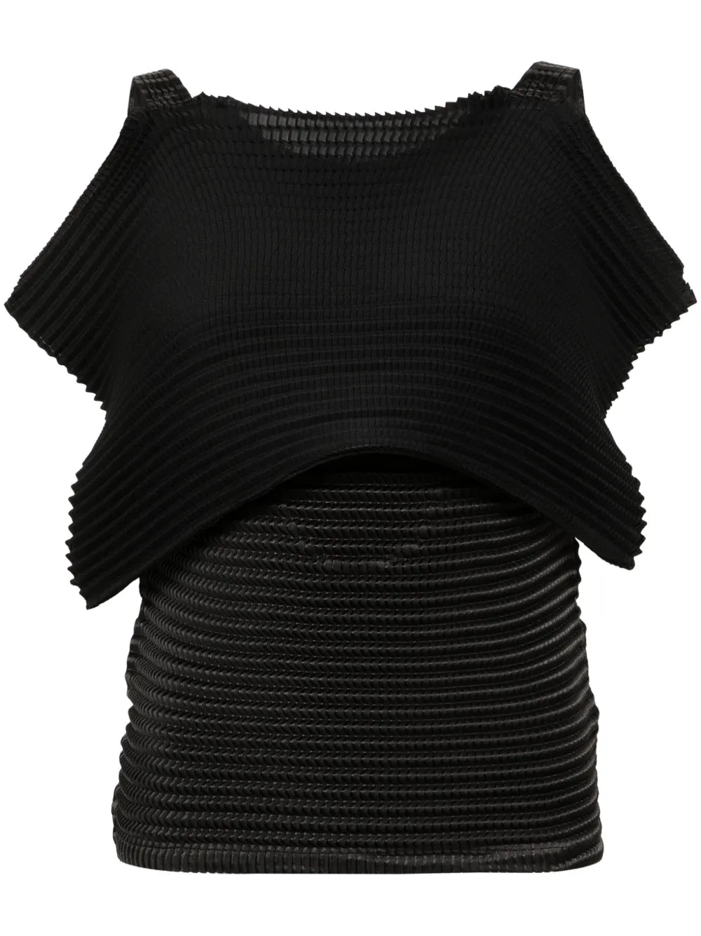 Plissé Layered Blouse