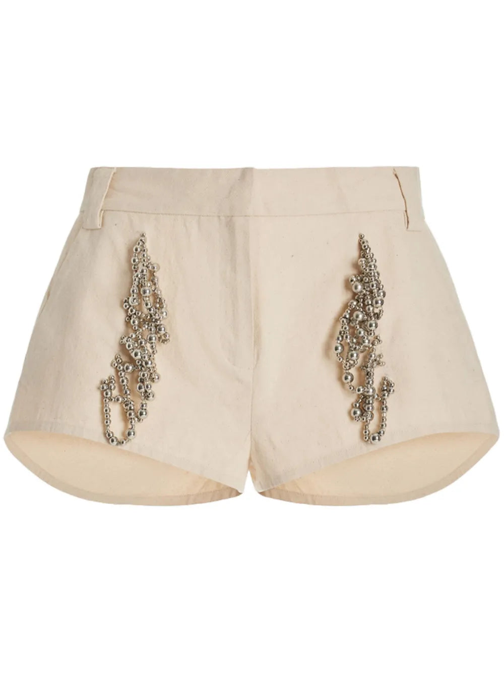 Rider Chain-Detailed Cotton Shorts