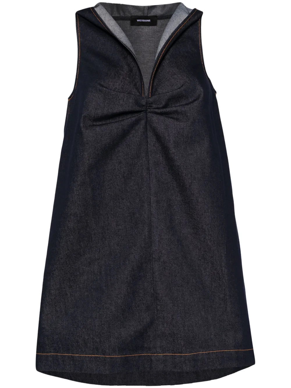 Hooded Denim Mini Dress