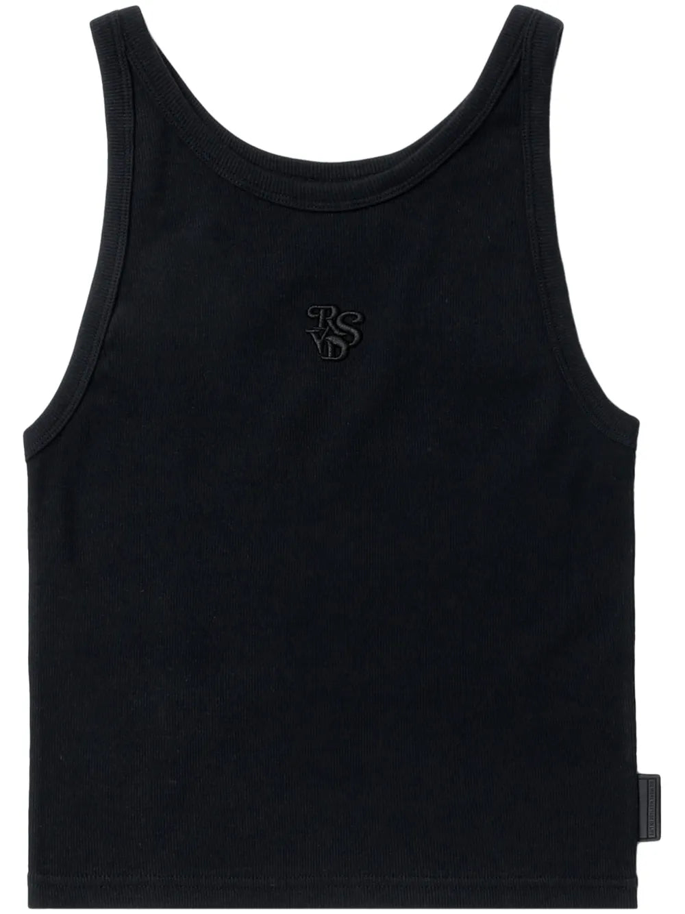Monogram-Embroidered Cotton Tank Top