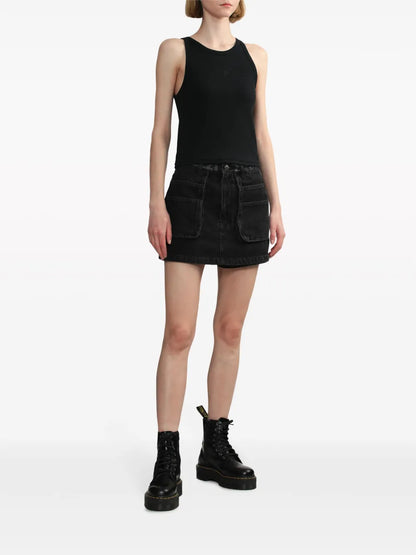 Monogram-Embroidered Cotton Tank Top
