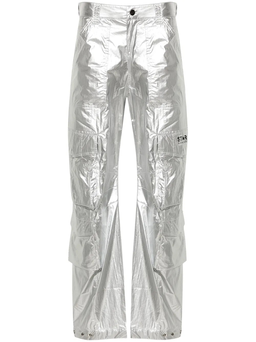 Wide-Leg Cargo Trousers