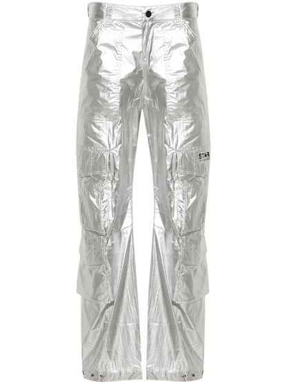 Wide-Leg Cargo Trousers