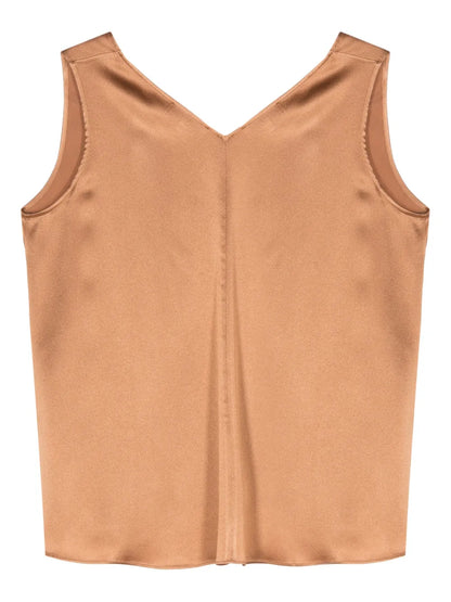 V-Neck Satin Top