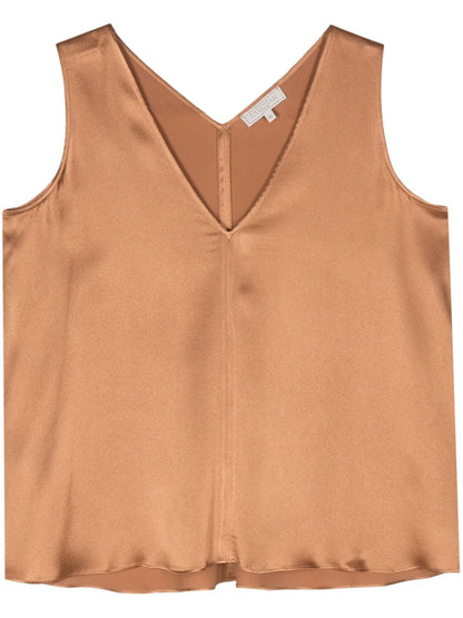 V-Neck Satin Top