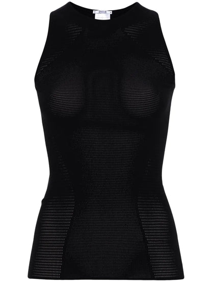 Grid Net Tank Top