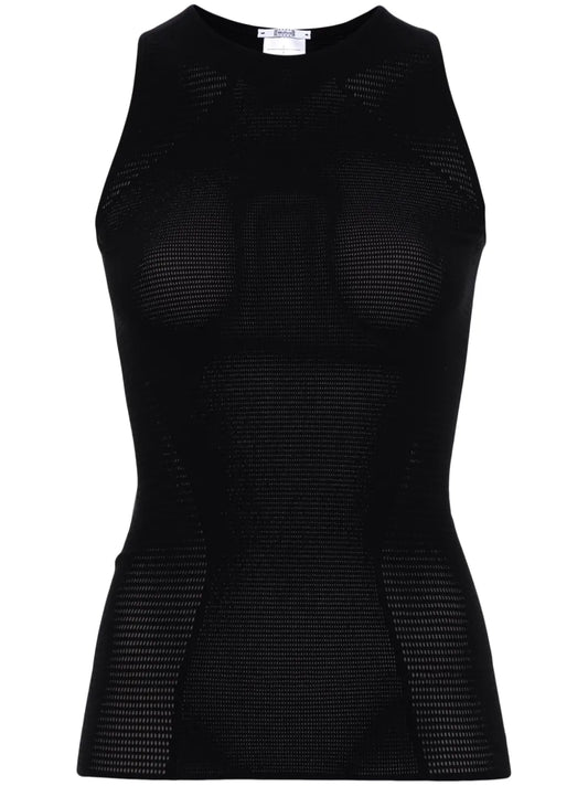 Grid Net Tank Top