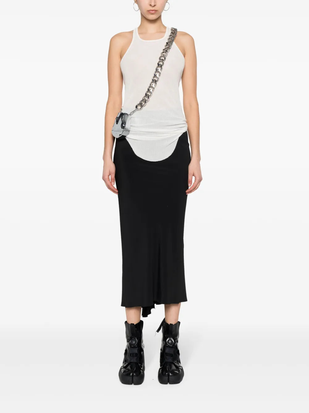 Fine-Ribbed Tank Top