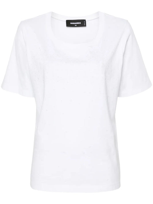 Easy Fit Crystal-Embellished T-Shirt