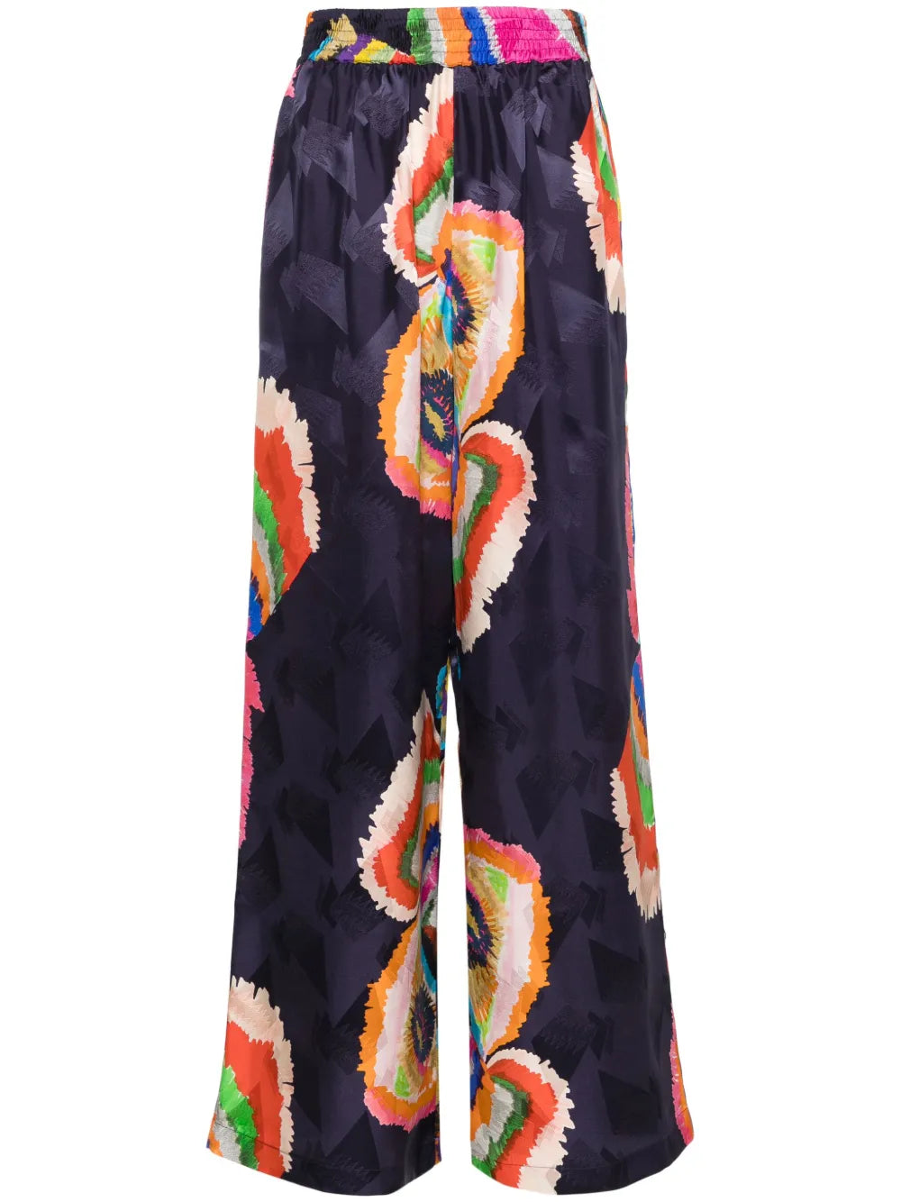 Melina Jacquard Silk Trousers