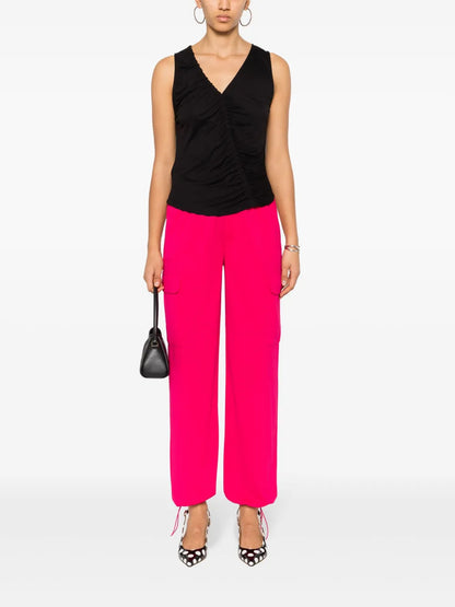 Gathered Sleeveless Tank Top