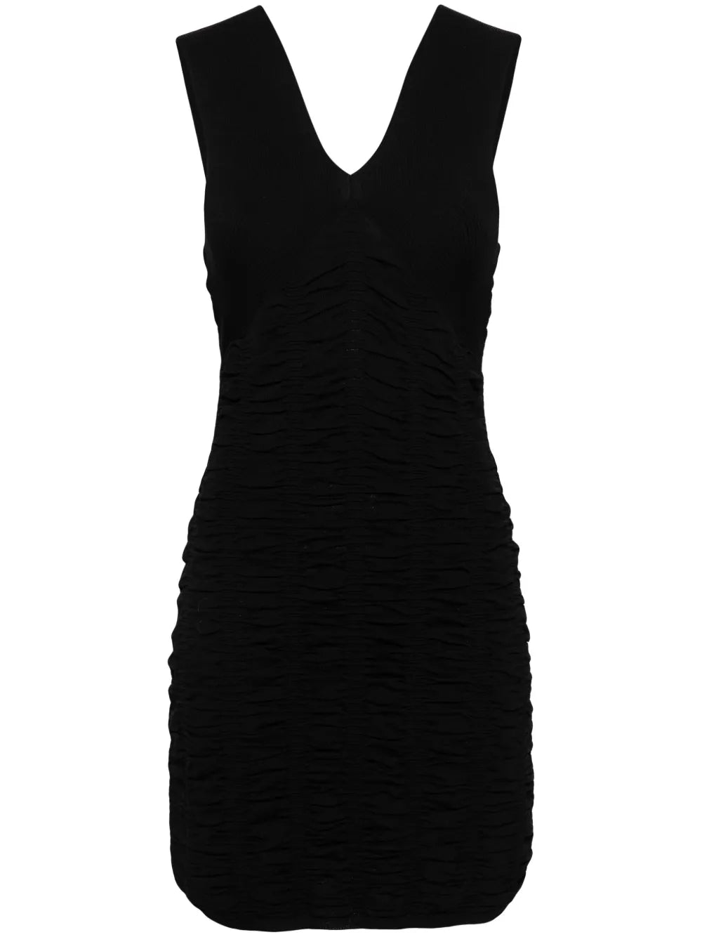 Ruched Sleeveless Mini Dress
