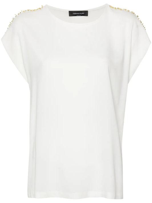 Bead-Embellished Blouse