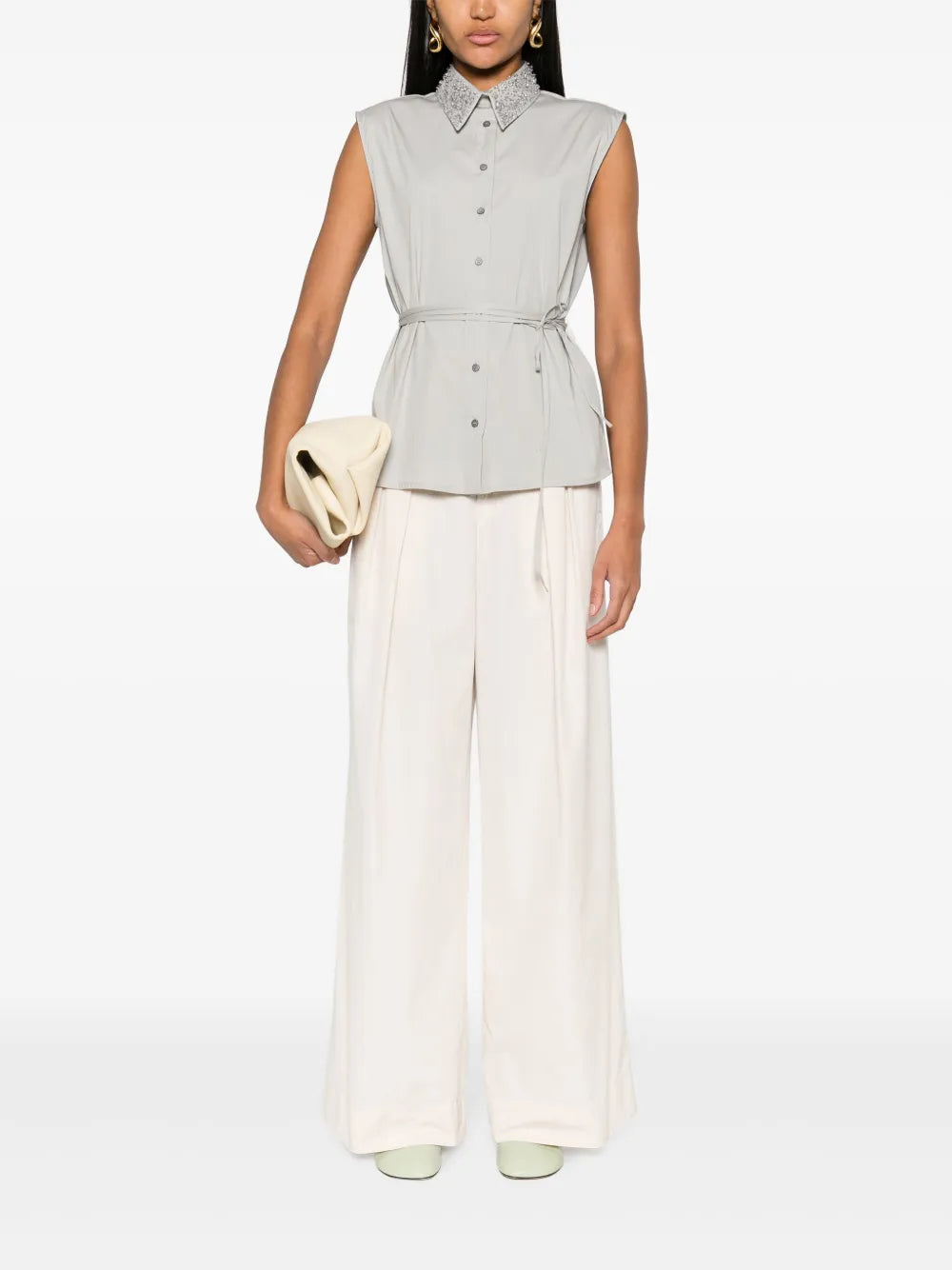 Bead-Embellished Blouse