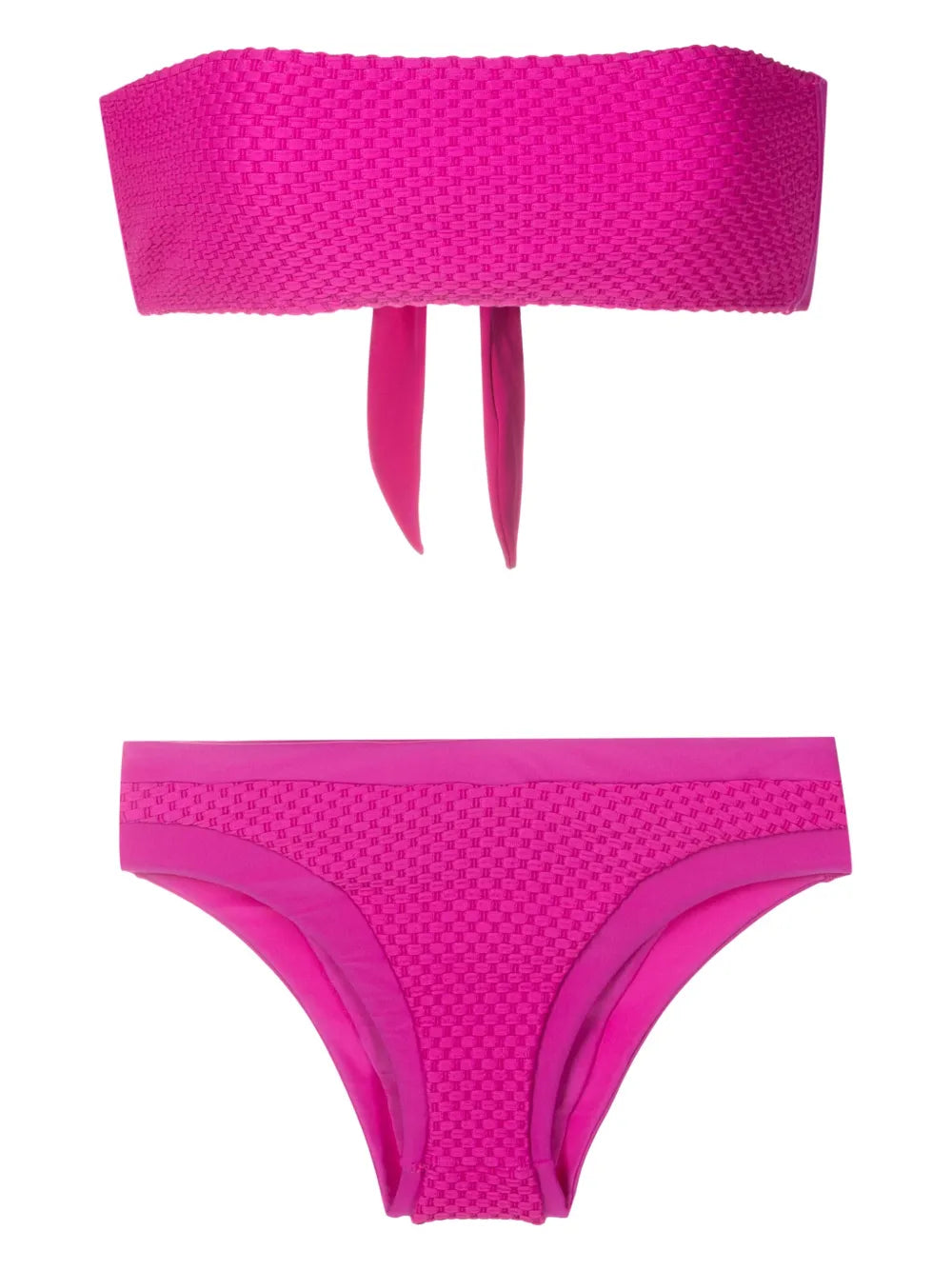 Textured Bandeau Bikini