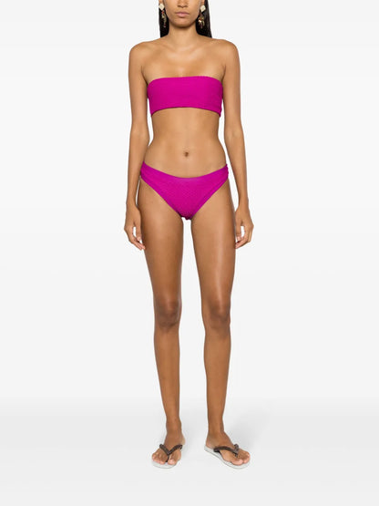 Textured Bandeau Bikini